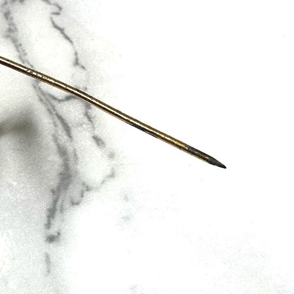 Forstner Sterling gold tone flower brooch - Picture 8 of 9